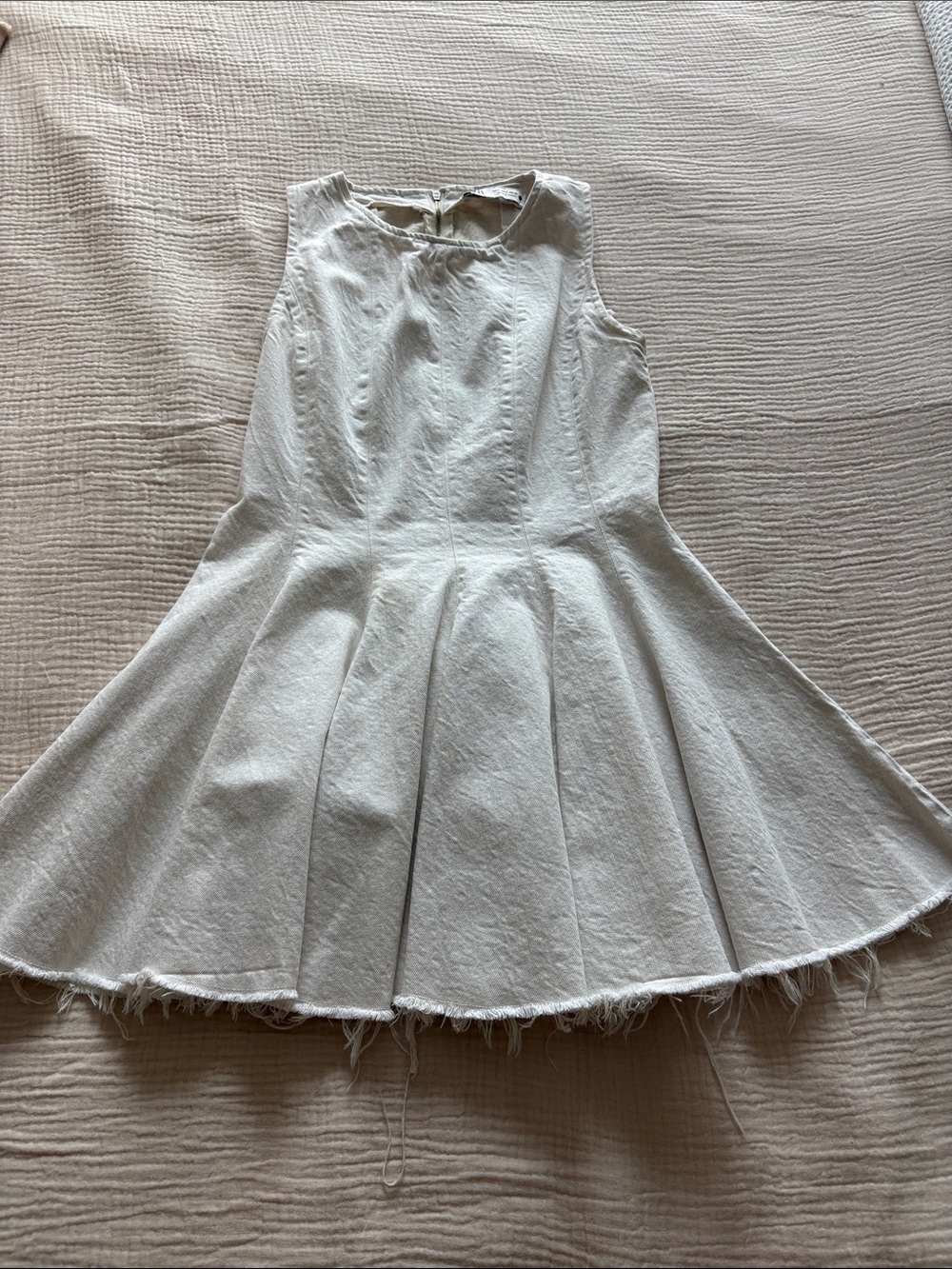 White Sleeveless Skater Dress